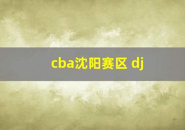 cba沈阳赛区 dj